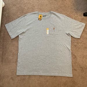 Carhartt men’s grey short sleeve shirt; size XXL